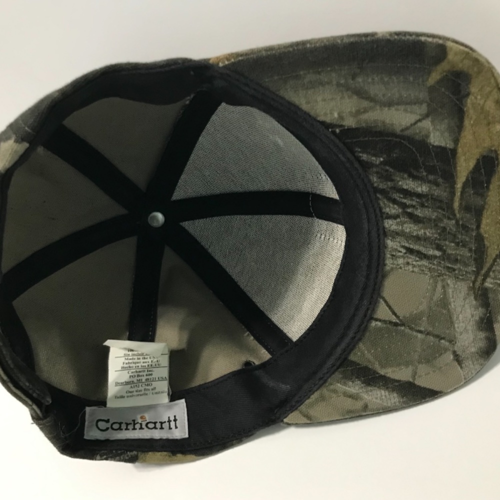 ♻️SOLD VTG Carhartt Camo Hat USA Made A152 CMO - Picture 9 of 9